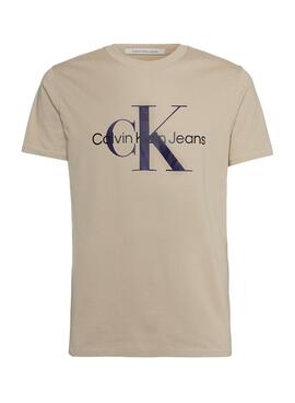 T-Shirt Calvin Klein Seasonal Beige für Herren