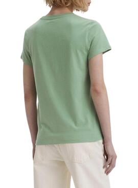 T-Shirt Levis Water Grün für Damen