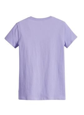 T-Shirt Levis Quilt Morado für Damen