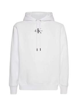 Sweatshirt Calvin Klein Logo Weiss für Herren