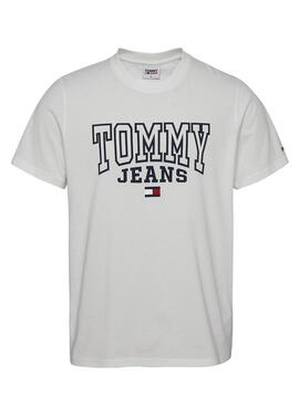 T-Shirt Tommy Jeans Entry Weiss für Herren
