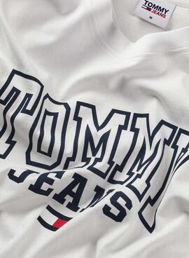 T-Shirt Tommy Jeans Entry Weiss für Herren