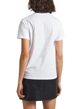 T-Shirt Pepe Jeans Alice Weiss für Damen