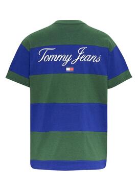 T-Shirt Tommy Jeans Serif Marineblau für Herren