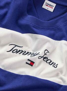 T-Shirt Tommy Jeans Serif Weiss für Herren
