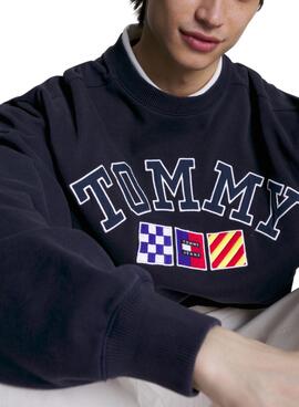 Sweatshirt Tommy Jeans Archive Marineblau für Herren