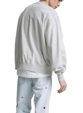 Sweatshirt Tommy Jeans ArchArchive Grau für Herren