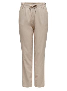 Hose Only Caro Beige für Damen