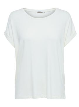 T-Shirt Only Moster Weiss Beige für Damen
