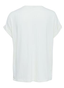 T-Shirt Only Moster Weiss Beige für Damen