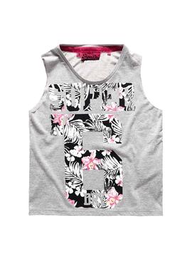T- Shirt Superdry Osaka 6 Grau