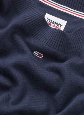 Pullover Tommy Jeans Essential Crew Marineblau Damen