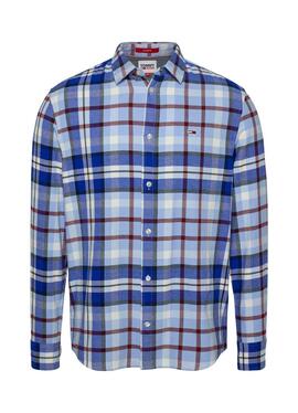 Hemd Tommy Jeans Classic Essential Blau Herren