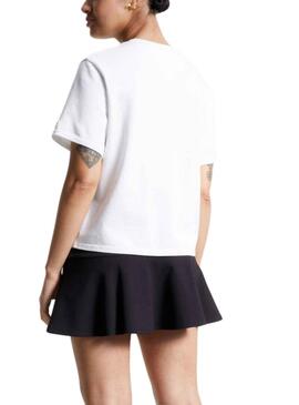 T-Shirt Tommy Jeans Modern Prep Flag Weiss Damen