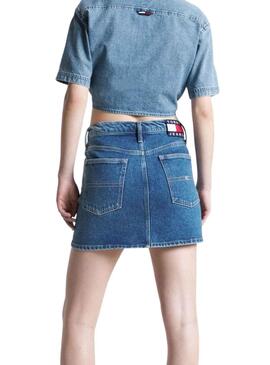 Rock Tommy Jeans Mini Izzie Denim für Damen