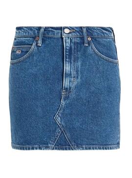 Rock Tommy Jeans Mini Izzie Denim für Damen