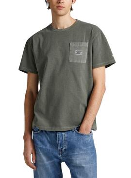 T-Shirt Pepe Jeans Oxford Grün für Herren