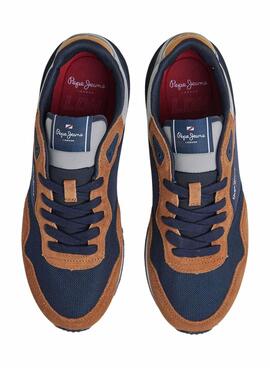 Sneakers Pepe Jeans London Forest Marineblau Herren