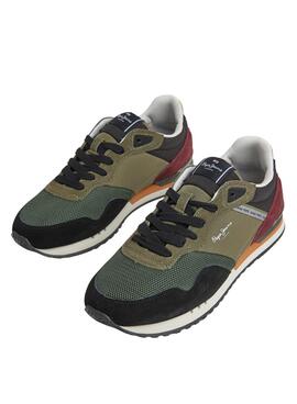 Sneakers Pepe Jeans London Forest Grün Herren