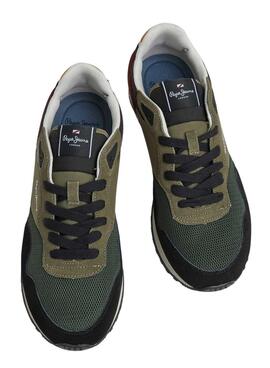 Sneakers Pepe Jeans London Forest Grün Herren