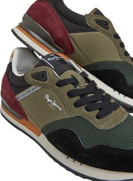 Sneakers Pepe Jeans London Forest Grün Herren