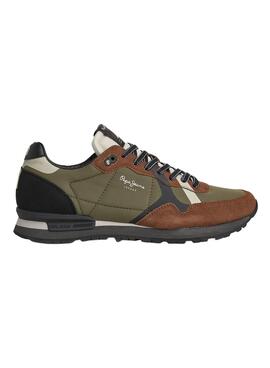 Sneakers Pepe Jeans Print Braun für Herren