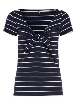 T-Shirt Only Live Stripes Blau Marine Damen