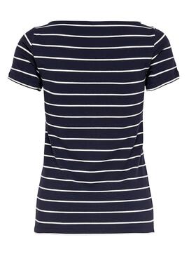 T-Shirt Only Live Stripes Blau Marine Damen
