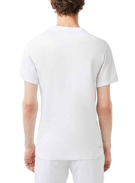 T-Shirt Lacoste Sport Knitted Weiss für Herren