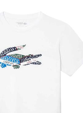 T-Shirt Lacoste Sport Knitted Weiss für Herren