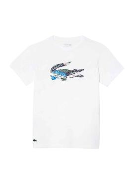 T-Shirt Lacoste Sport Knitted Weiss für Herren