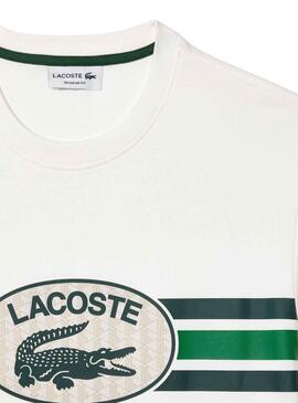 T-Shirt Lacoste Monograma Weiss für Herren