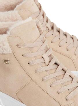 Sneakers Tommy Hilfiger Vulc Wildleder Beige Damen
