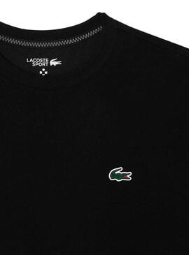 T-Shirt Lacoste Daniil Medvedev Schwarz Herren