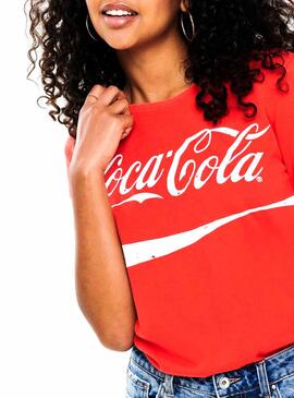 T-Shirt Only Coca Cola Rot Damen