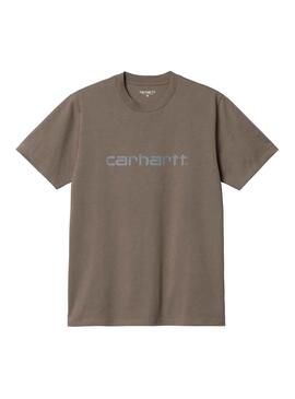 T-Shirt Carhartt Script Braun für Herren