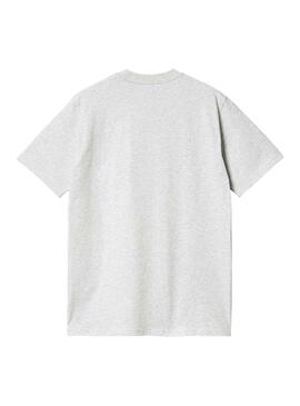 T-Shirt Carhartt Script Grau für Herren