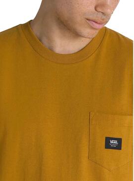 T-Shirt Vans Gewebt Patch Gelb für Herren