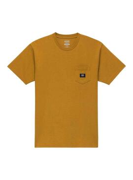 T-Shirt Vans Gewebt Patch Gelb für Herren
