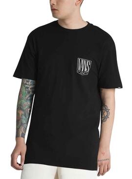 T-Shirt Vans Original Tall Typ Schwarz für Herren