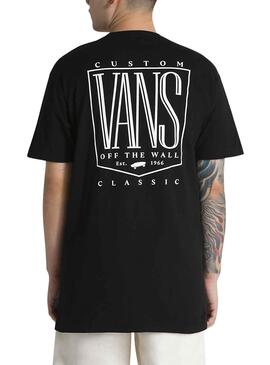 T-Shirt Vans Original Tall Typ Schwarz für Herren