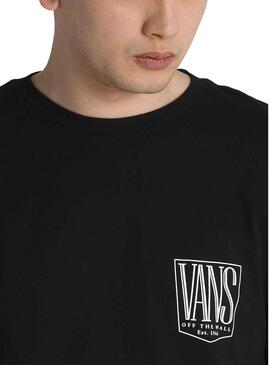 T-Shirt Vans Original Tall Typ Schwarz für Herren