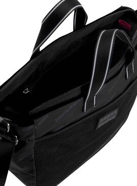 Handtasche Tote Tommy Jeans Skater Logos Schwarz Damen