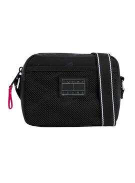 Handtasche Tommy Jeans Umhängetasche Skater Logos Schwarz