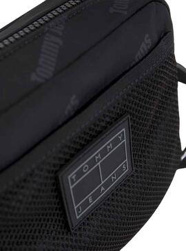 Handtasche Tommy Jeans Umhängetasche Skater Logos Schwarz
