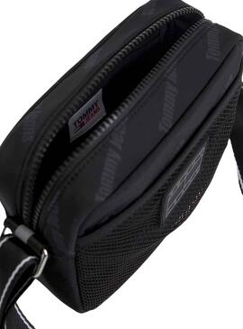 Handtasche Tommy Jeans Umhängetasche Skater Logos Schwarz