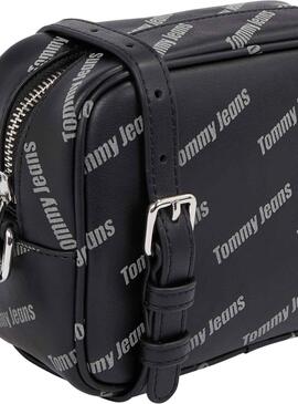 Handtasche Tommy Jeans Muss Camera Print Schwarz Damen