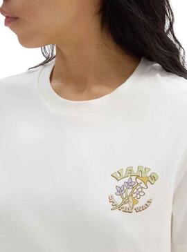 T-Shirt Vans Paisley Fly Weiss für Damen