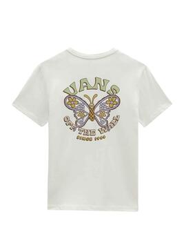 T-Shirt Vans Paisley Fly Weiss für Damen