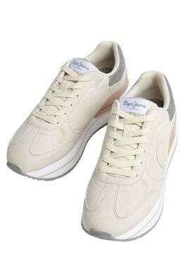 Sneakers Pepe Jeans Rusper Minimal Beige Damen